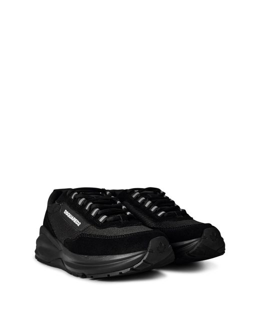 DSquared² Black Suede Dash Sneakers for men