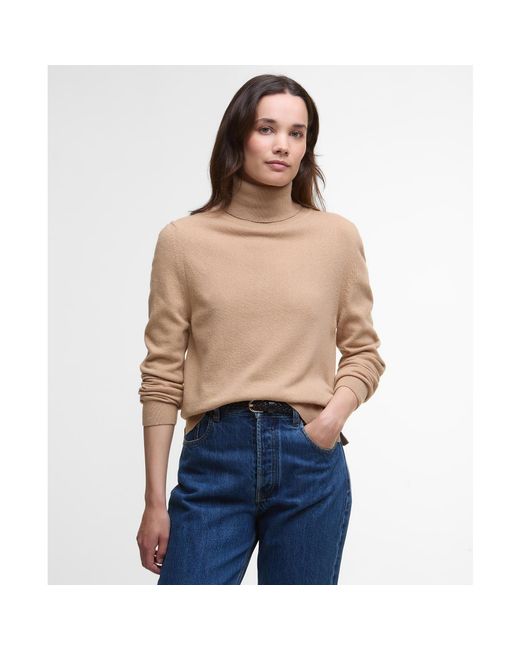 Barbour Natural Pendle Roll-Neck Jumper