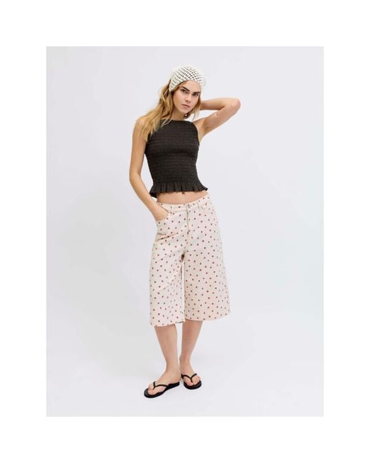 JJXX Black Smock Peplum Top