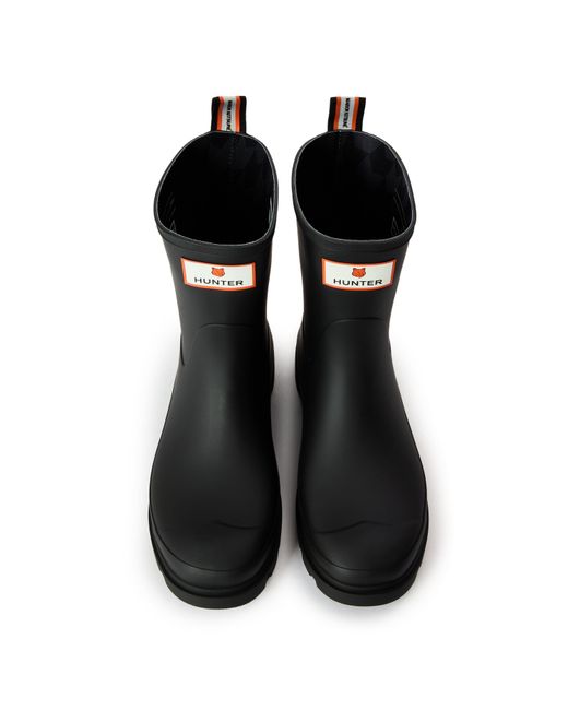Maison Kitsuné Black X Hunter Dp Short Wellingtons