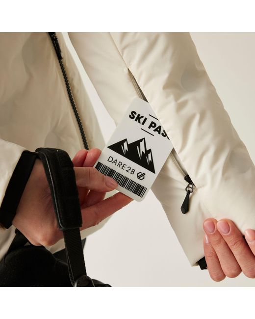 Dare 2b Natural Enfold Heat-Sealed Detachable Hood Insulated Waterproof Jacket