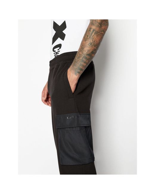 ARMANI EXCHANGE Black Trousers for men