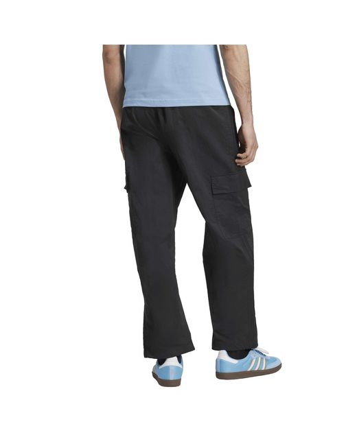 Adidas Originals Blue Double Knee Cotton Jeans for men