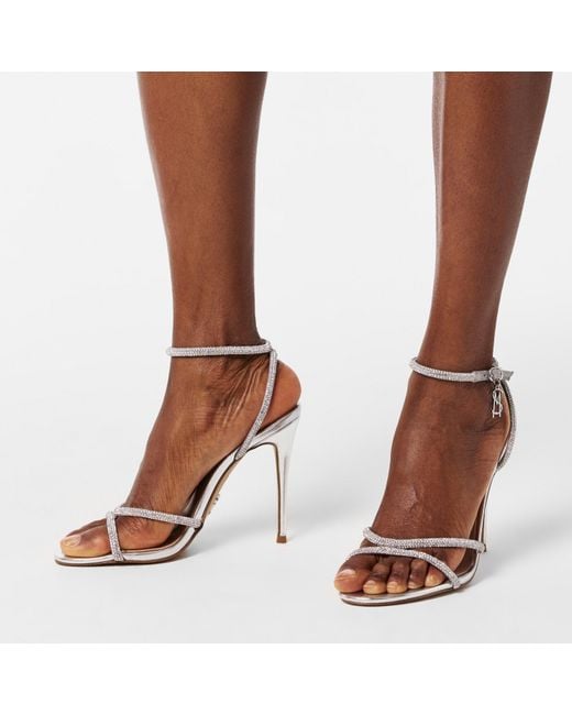 Steve Madden White Bryanna Heeled Sandals