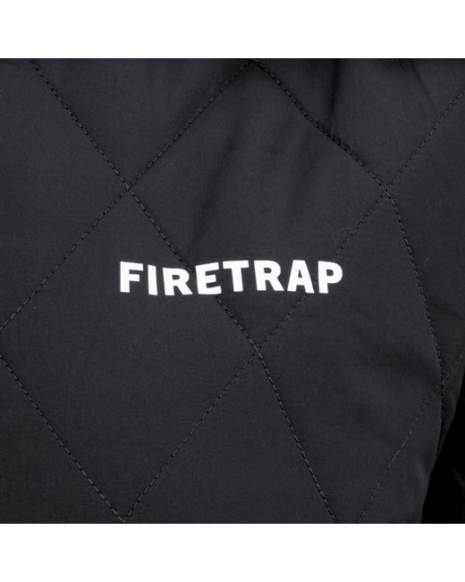 Firetrap Black Long Sleeve Hip Length Quilted Jacket