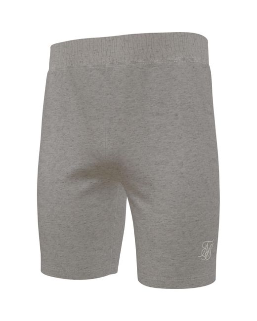 Siksilk Gray Cargo Shorts for men