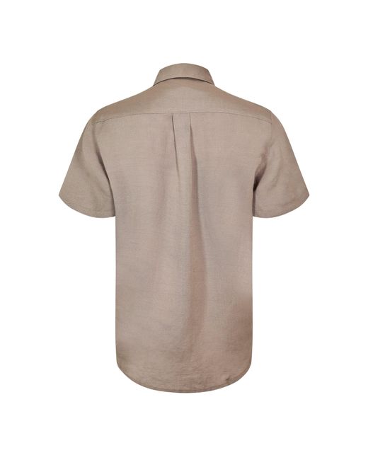Jack Wills Brown Short Sleeve Plain Shirt for men