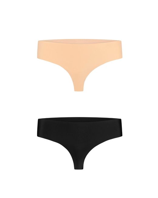 Bye Bra Brown 2 Pack Invisible Thong