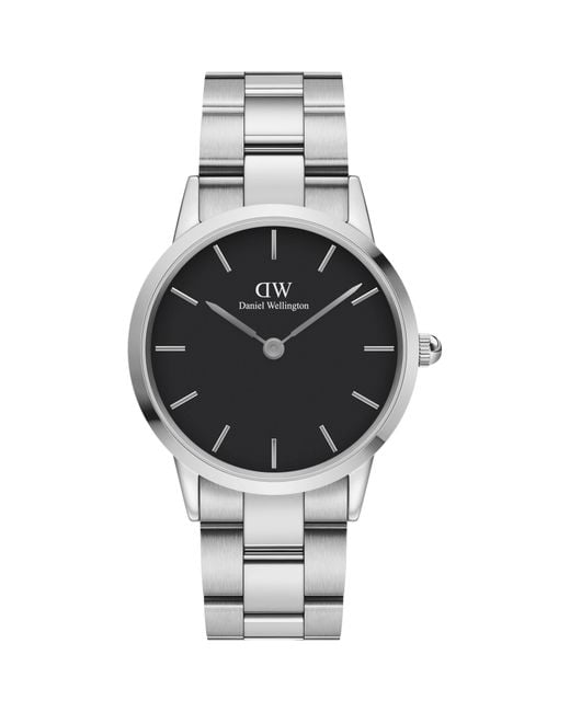 Daniel Wellington Metallic Iconic Link 36 Stainless Steel Classic Analogue Watch for men