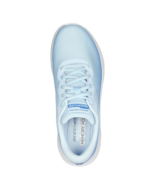 Skechers Blue Ombre Engineered Mesh Lace-Up W Ai Slip On Trainers
