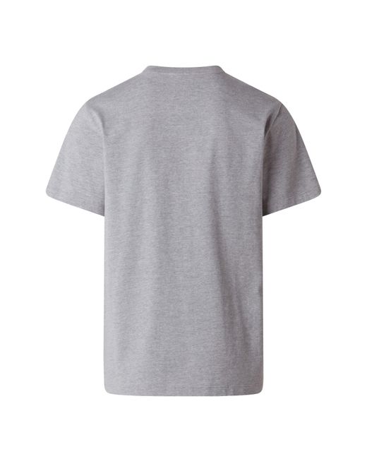 The North Face Gray Regular Fit Simple Dome T-Shirt for men