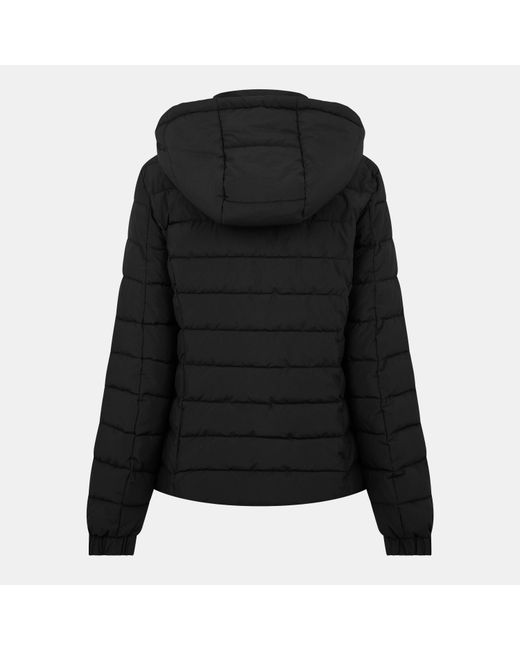 Jack Wills Black Luna Hooded Puffer Jacket