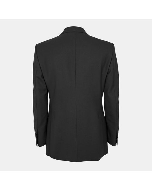 Tom Ford Black Twill Double Breasted Blazer for men