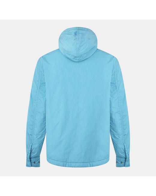 C P Company Blue C.P. Company Padded Bomber Jacket for men
