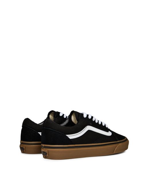 Vans Black Old Skool Canvas Low Top for men