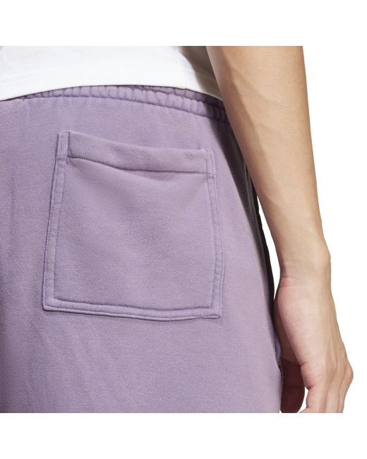 Adidas Originals Purple Jersey Jogger Shorts for men