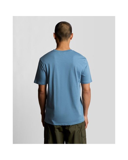 Lyle & Scott Blue Basic Logo T Shirt for men