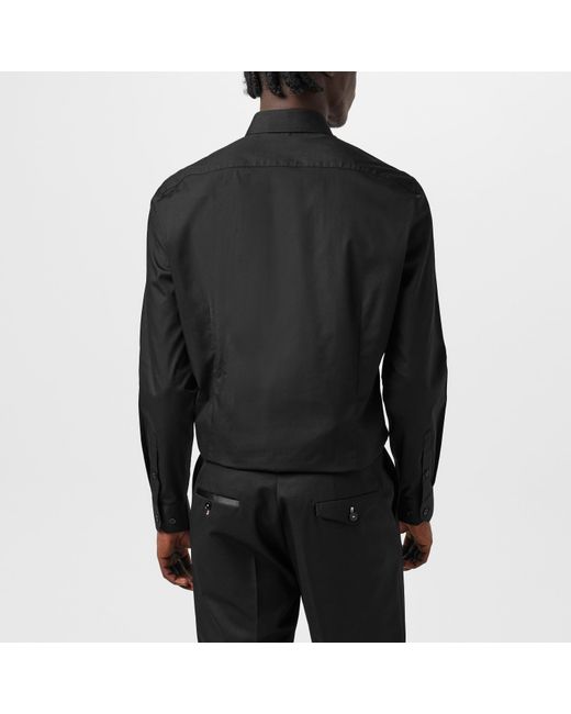 Twisted Tailor Black Apsley Slim Shirt for men
