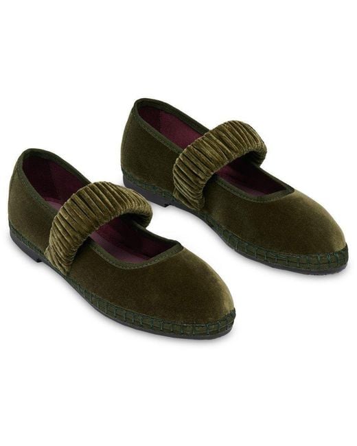 Flabelus Green Mafalda Velvet Mary Jane