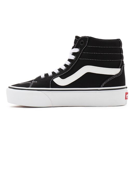 Vans Blue Filmore High Platform Canvas High-Top Trainers