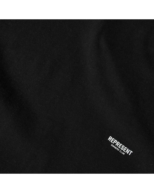 Represent Black Oversized T-Shirt for men