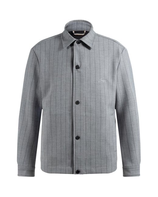 Boss Gray Carpercoach Overshirt for men