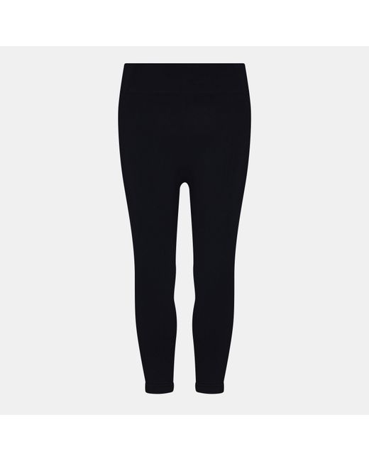 Usa Pro Black Seamless Capri Cropped Leggings