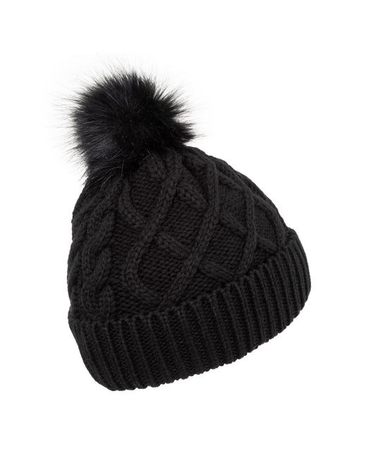 Gelert Black Cable Knitted Beanie
