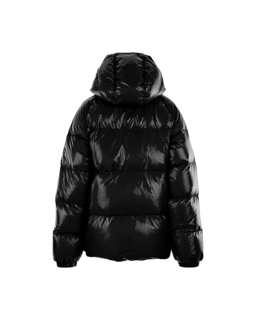 Pyrenex Black Sten Hooded Water-Repellent French Down Short Puffer Jacket for men