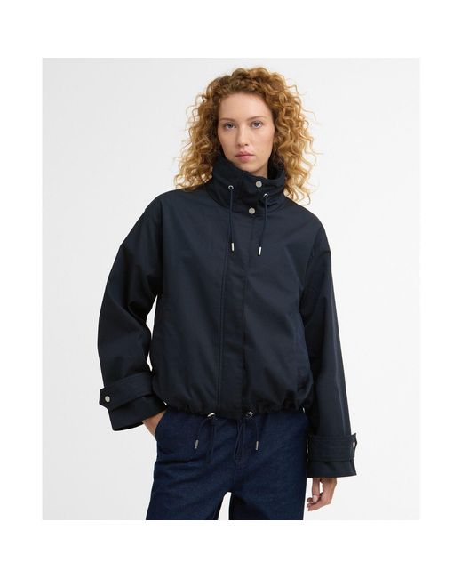 Barbour Blue Bronwyn Gingham Showerproof Jacket