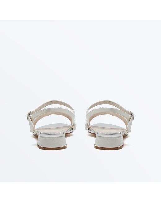 Rainbow Sandals White Block Court Shoes