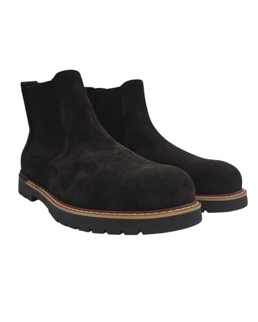 Firetrap Black Millau Suede Chelsea Boots for men