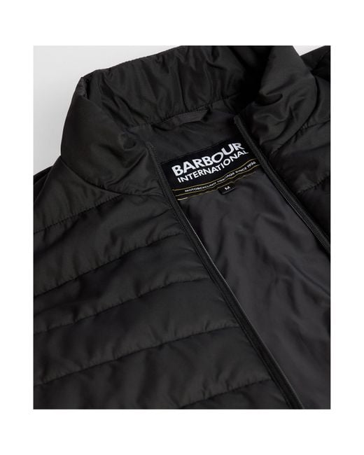 Barbour Black Aldon Long Sleeve Quilted Jacket for men