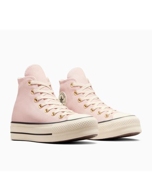 Converse Pink Chuck Taylor All Star Lif High-Top Trainers
