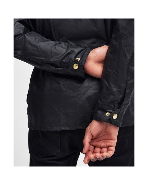 Barbour Blue Union Jack Waxed Jacket for men