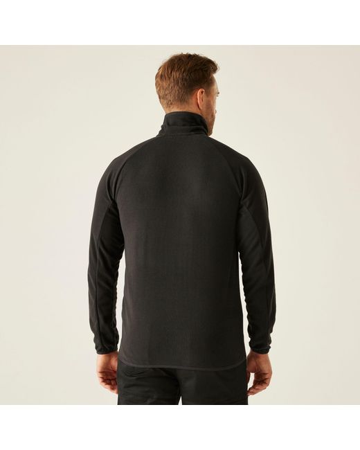 Regatta Black Navigate Half-Zip Fleece for men