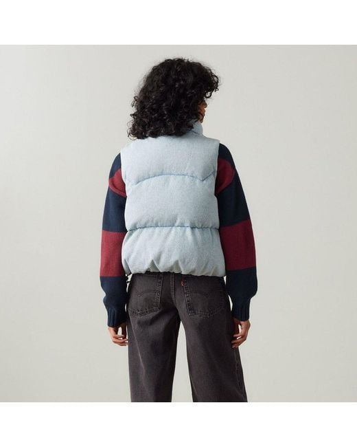 Levi's Blue Levi's Western Bubble Vest Anthracite
