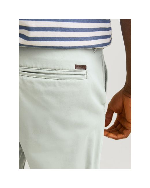 Jack & Jones White And Chino Shorts for men