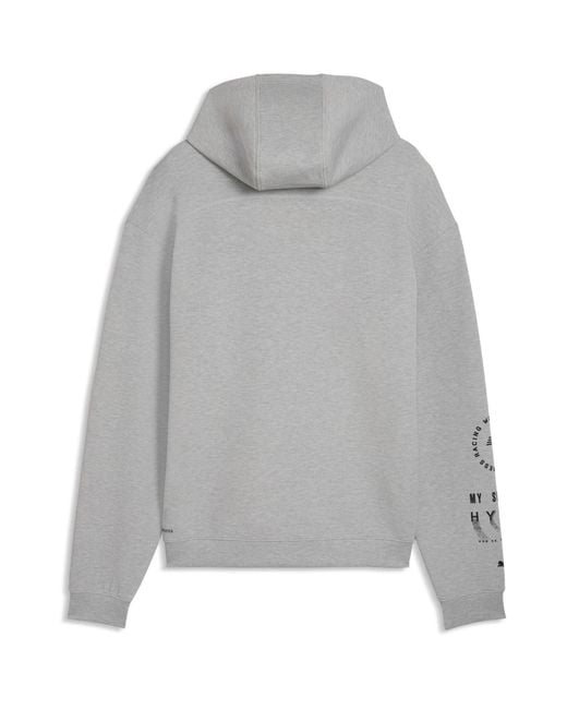 PUMA Gray Hyrox Cloudspun Hoodie for men