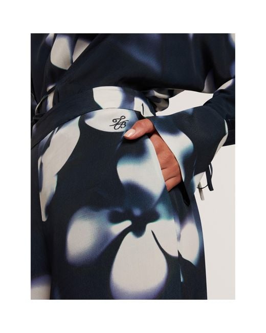 Ted Baker Blue Print Palazzo Trousers