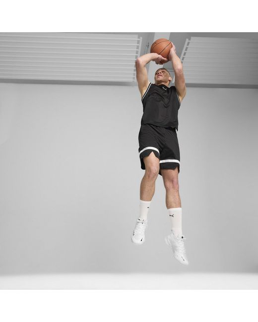 PUMA Black Winning Shot Mesh Tank Vest for men