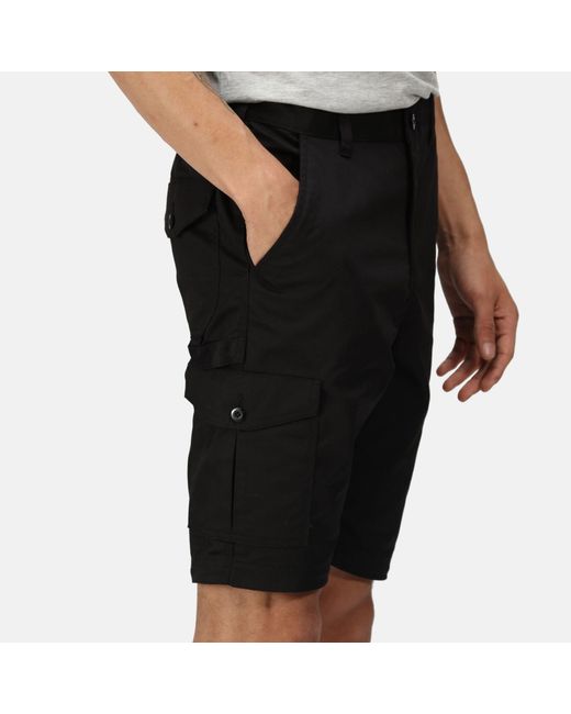 Regatta Black Pro Cargo Shorts for men