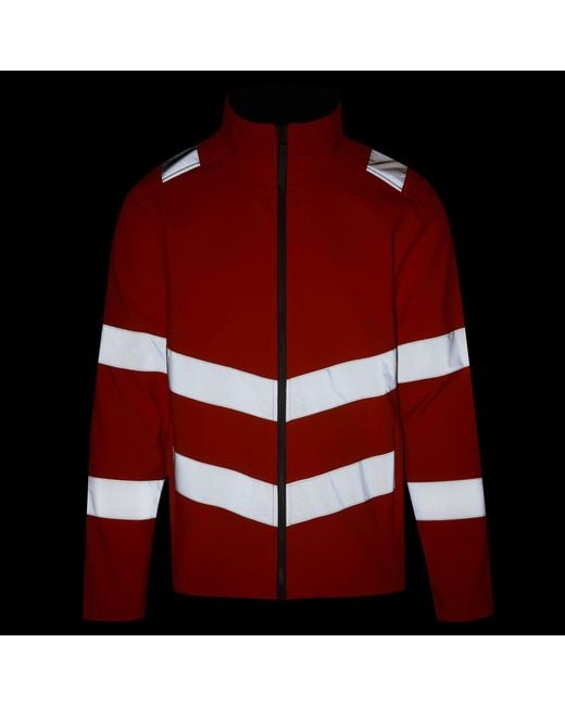 Regatta Orange Hi-Vis Pro Contract Ablaze 2 Layer Softshell for men