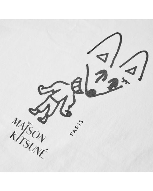 Maison Kitsuné White Party Fox Comfort T-Shirt for men