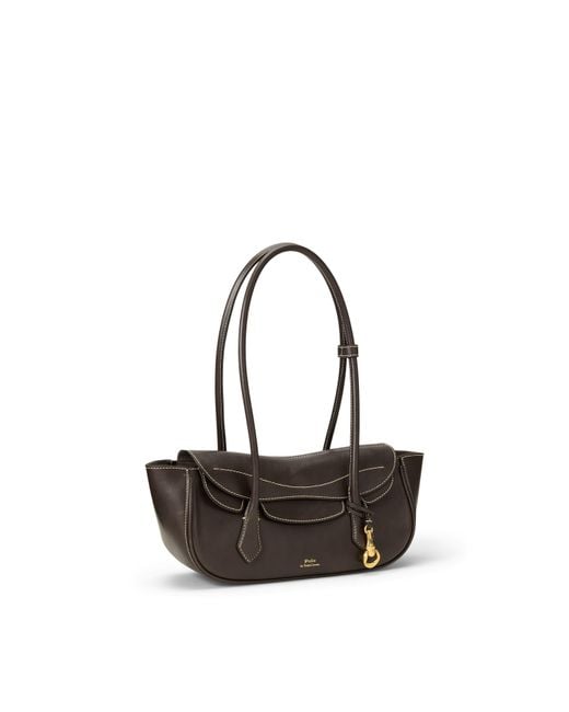 Polo Ralph Lauren Black Blaize Leather Shoulder Bag