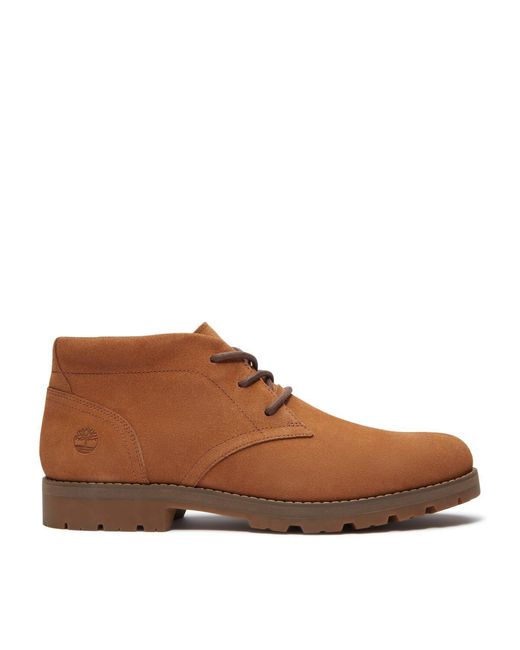 Timberland Brown Britton Square Mid Lace-Up Boot for men