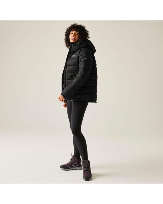 Regatta Black Aldthorn Synthetic Down Insulated Weatherproof Quilted Jacket
