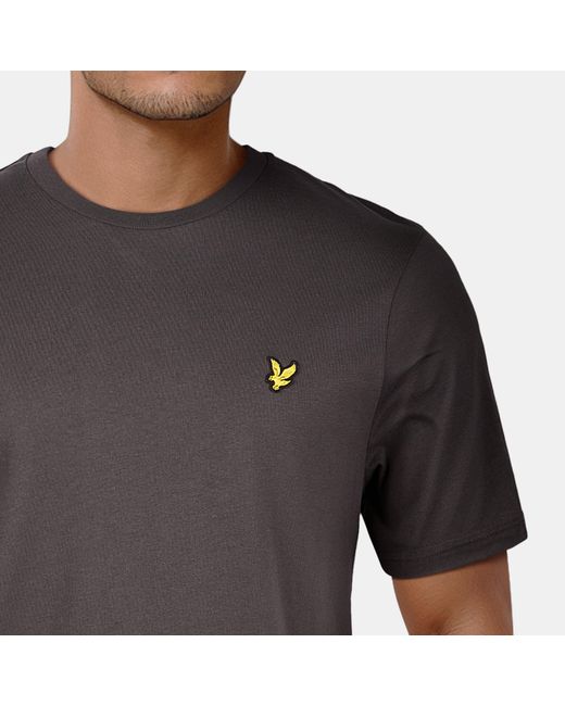 Lyle & Scott Gray Basic Logo T Shirt for men