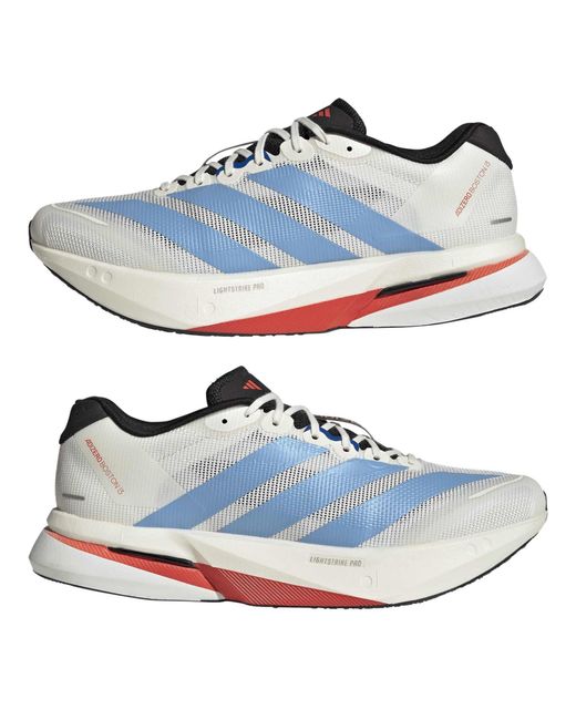 Adidas Blue Adizero Boston 13 Road Running Shoes for men