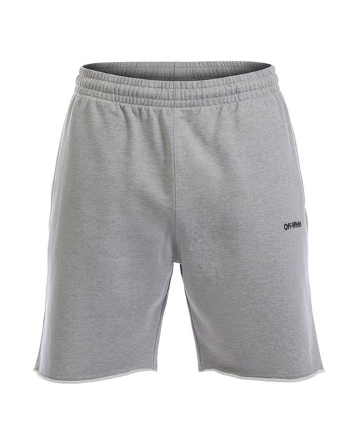 Off-White c/o Virgil Abloh Gray For All Sweat Shorts for men